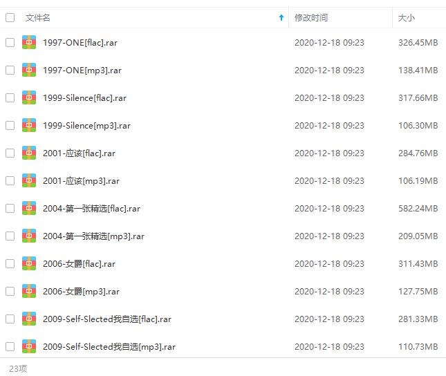 《杨乃文》1997-2019年11张专辑歌曲合集-免费音乐网
