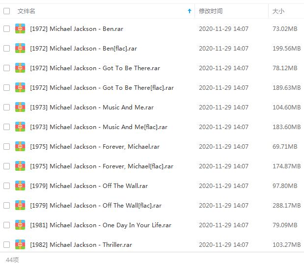 《迈克尔杰克逊/Michael Jackson》1972-2009年24张专辑歌曲合集-免费音乐网