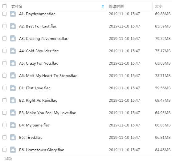 《阿黛尔adele》全部歌曲-27张专辑无损歌曲合集-免费音乐网