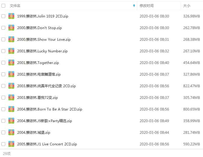 《蔡依林》28张专辑40CD精品无损歌曲合集-免费音乐网