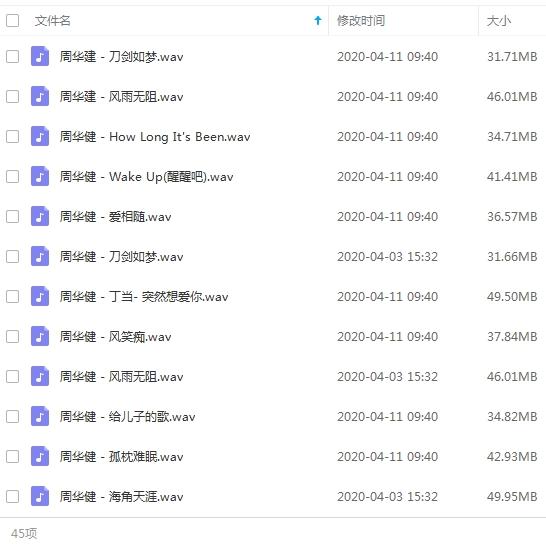 《周华健》45首精品无损歌曲合集-免费音乐网